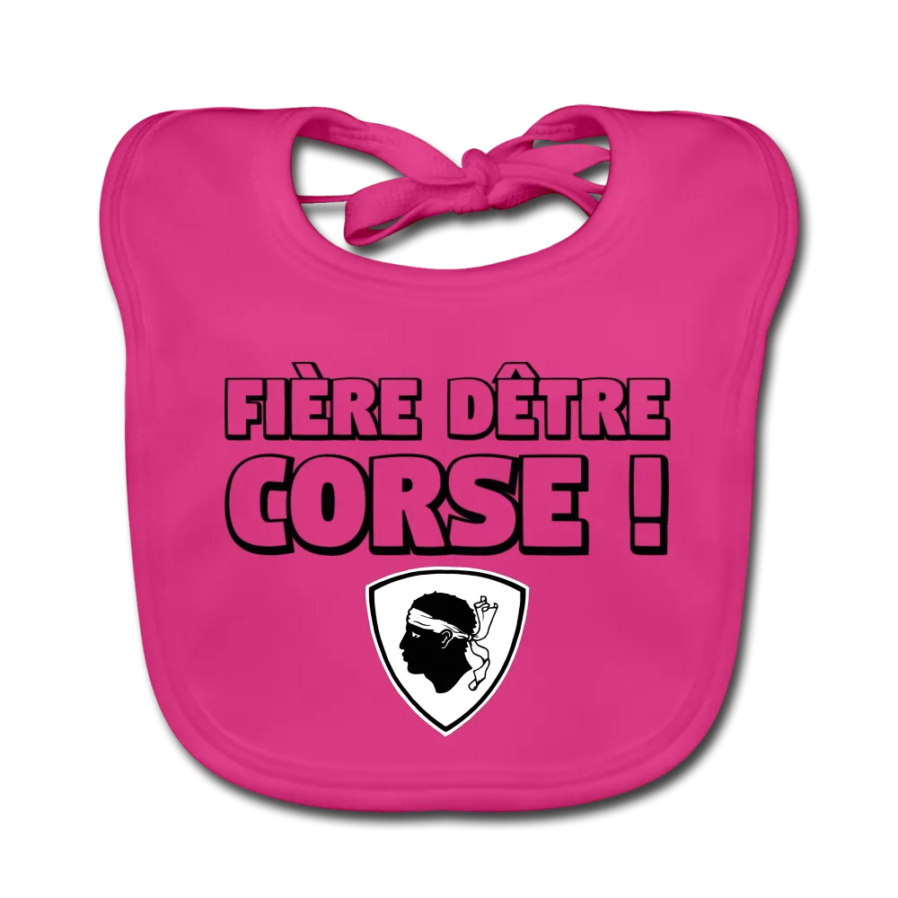 Bavoir bio Bébé Fière D'être Corse