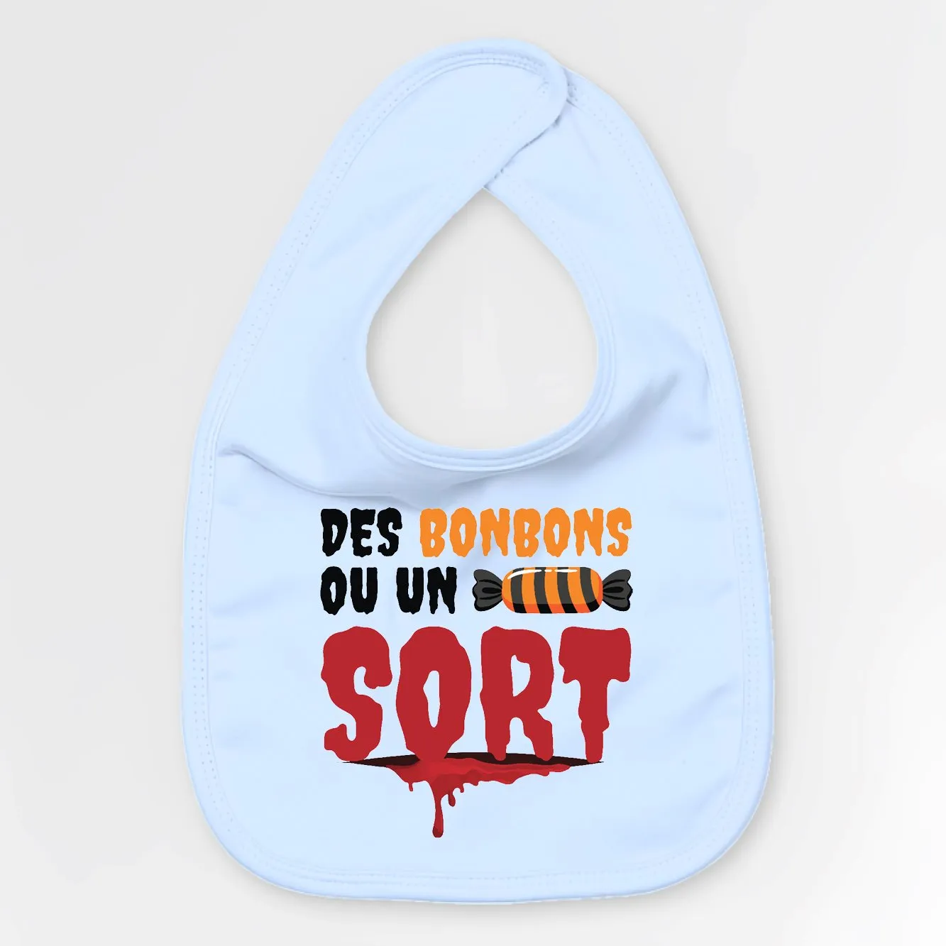 Bavoir Bébé Des bonbons ou un sort