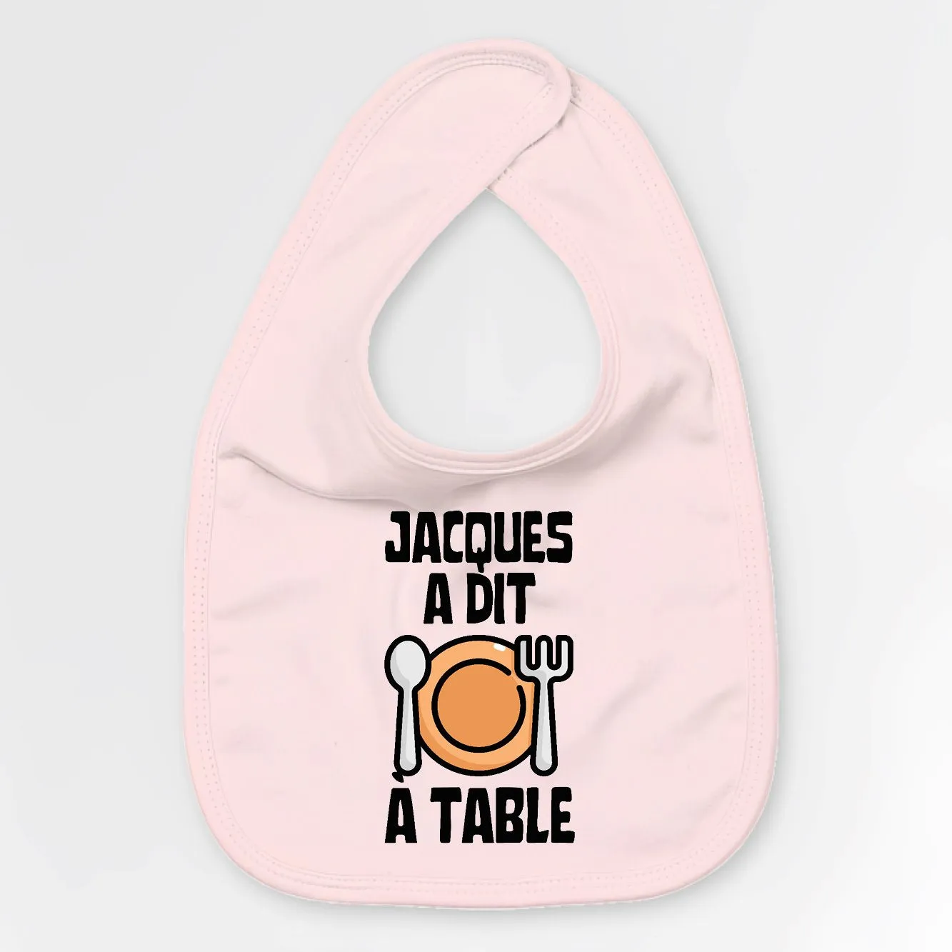 Bavoir Bébé Jacques a dit à table