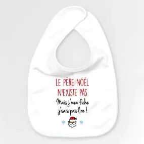 Bavoir Bébé Le père noël n'existe pas