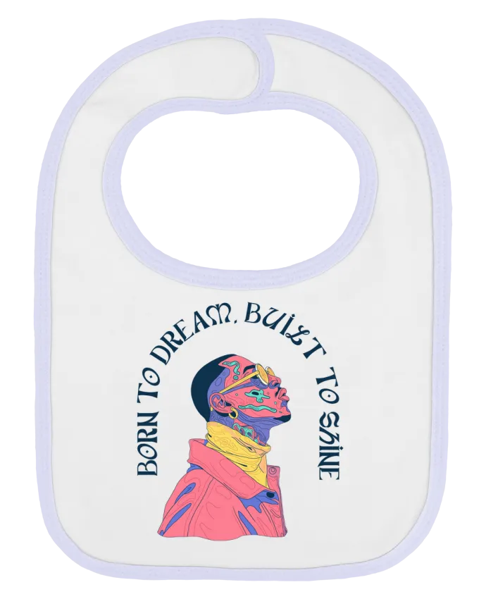 Bavoir bébé uni Born to Dream par Frama