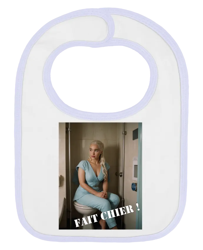Bavoir bébé uni Daenerys par TiA