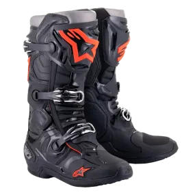 Bottes ALPINESTARS Tech10 Rouge Noire | Bottes Motocross | Motodiffusion.com