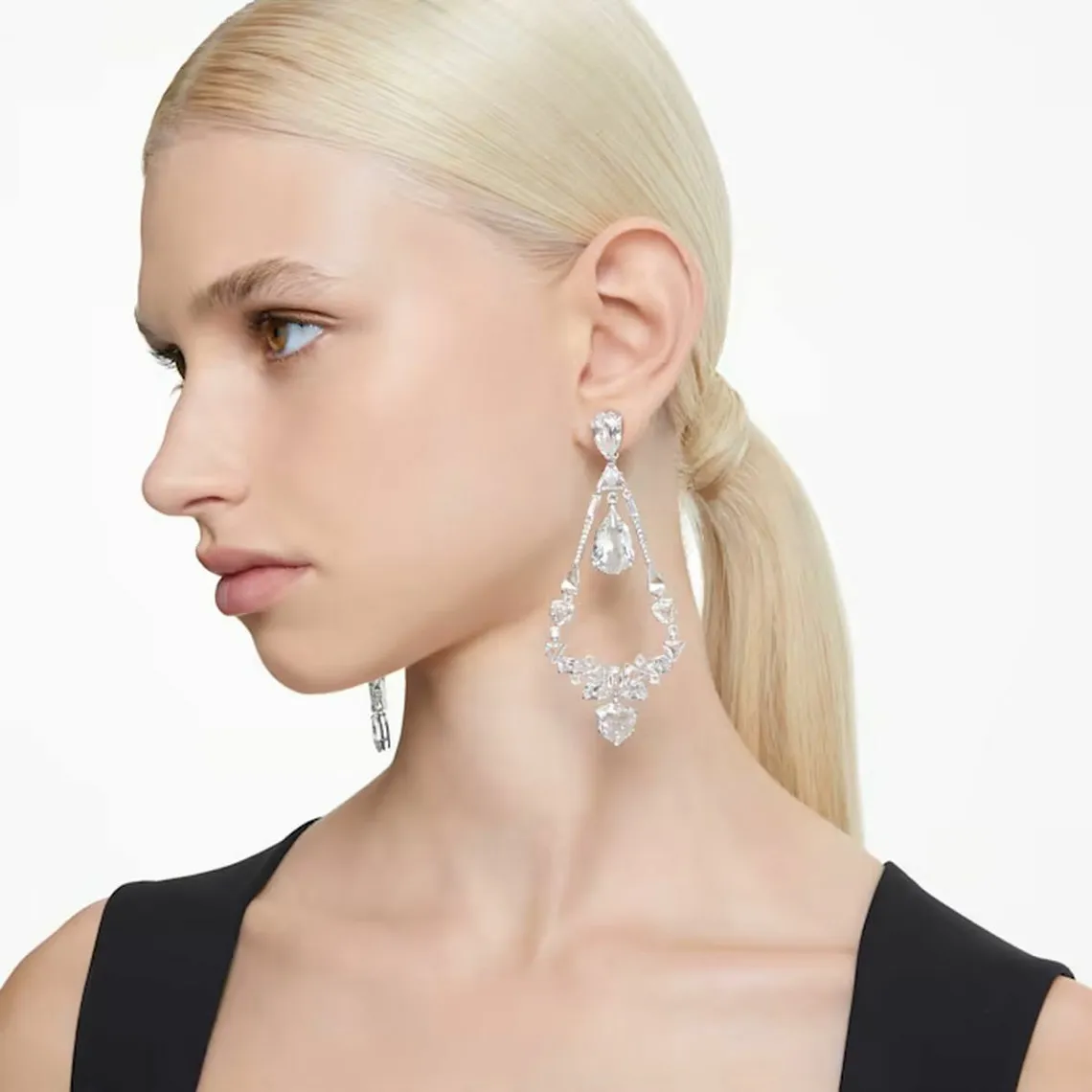 Boucles d'oreilles 5665827 CE Chandelier 3 CRY/RHS - Mesmera  | 3 Suisses