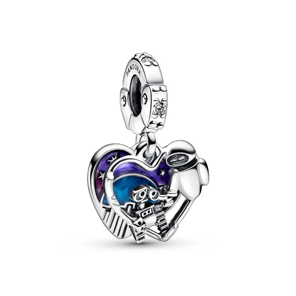 Charm Pendant Pixar Wall-E et Eve Luminescent  | 3 Suisses