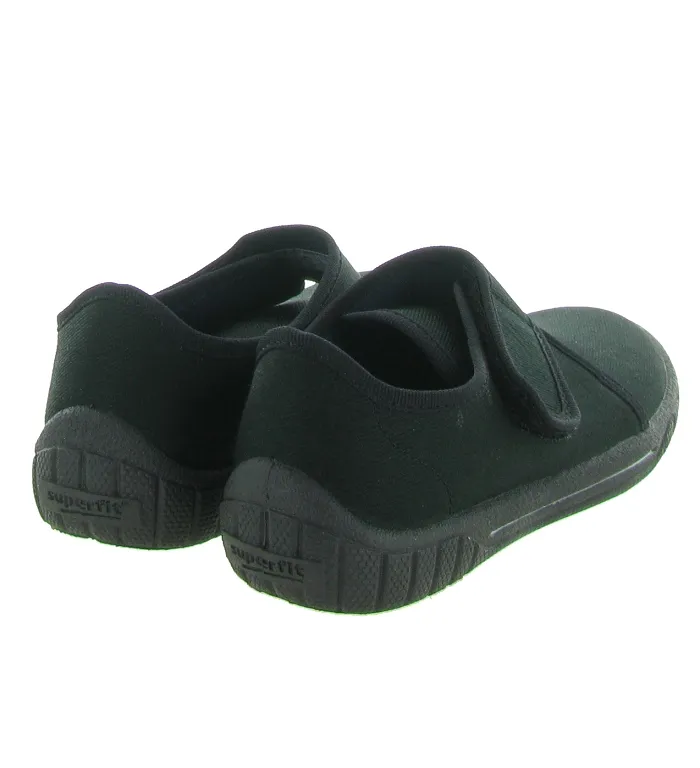 chaussons et pantoufles -  - junior garcon - Toile Jean - Noir - Superfit