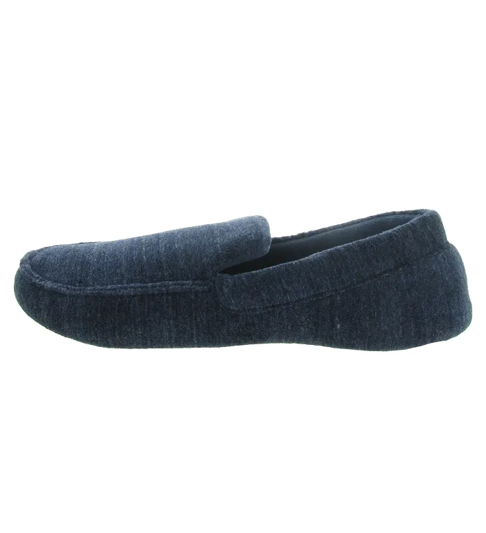 chaussons et pantoufles - Mocassins - homme - Toile Jean - Bleu - Isotoner