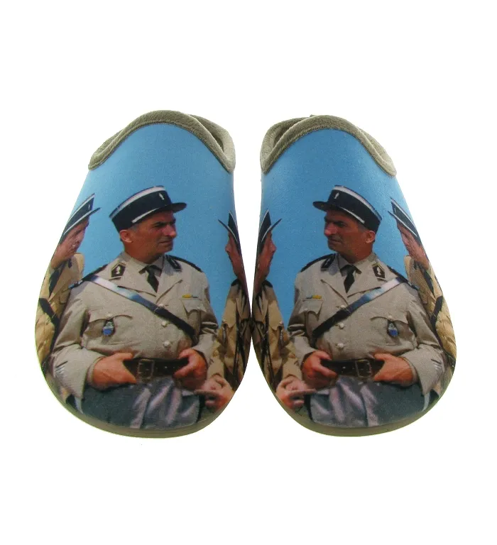 chaussons et pantoufles - Mules Sabots - homme - Toile Jean - Bleu - La maison de l espadrille