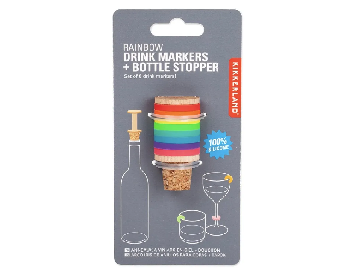 Chez Bogato - Déco de fête - Bouchon à vin Rainbow