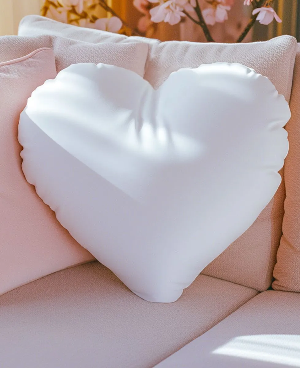 Coussin coeur Mamie poule et ses poussins personnalisé