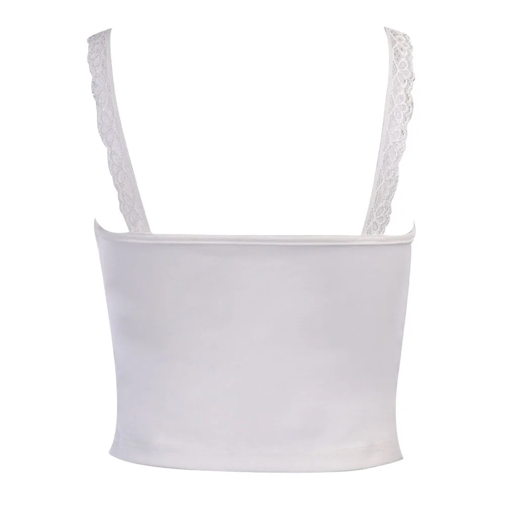 Crop Top Dentelle Femme