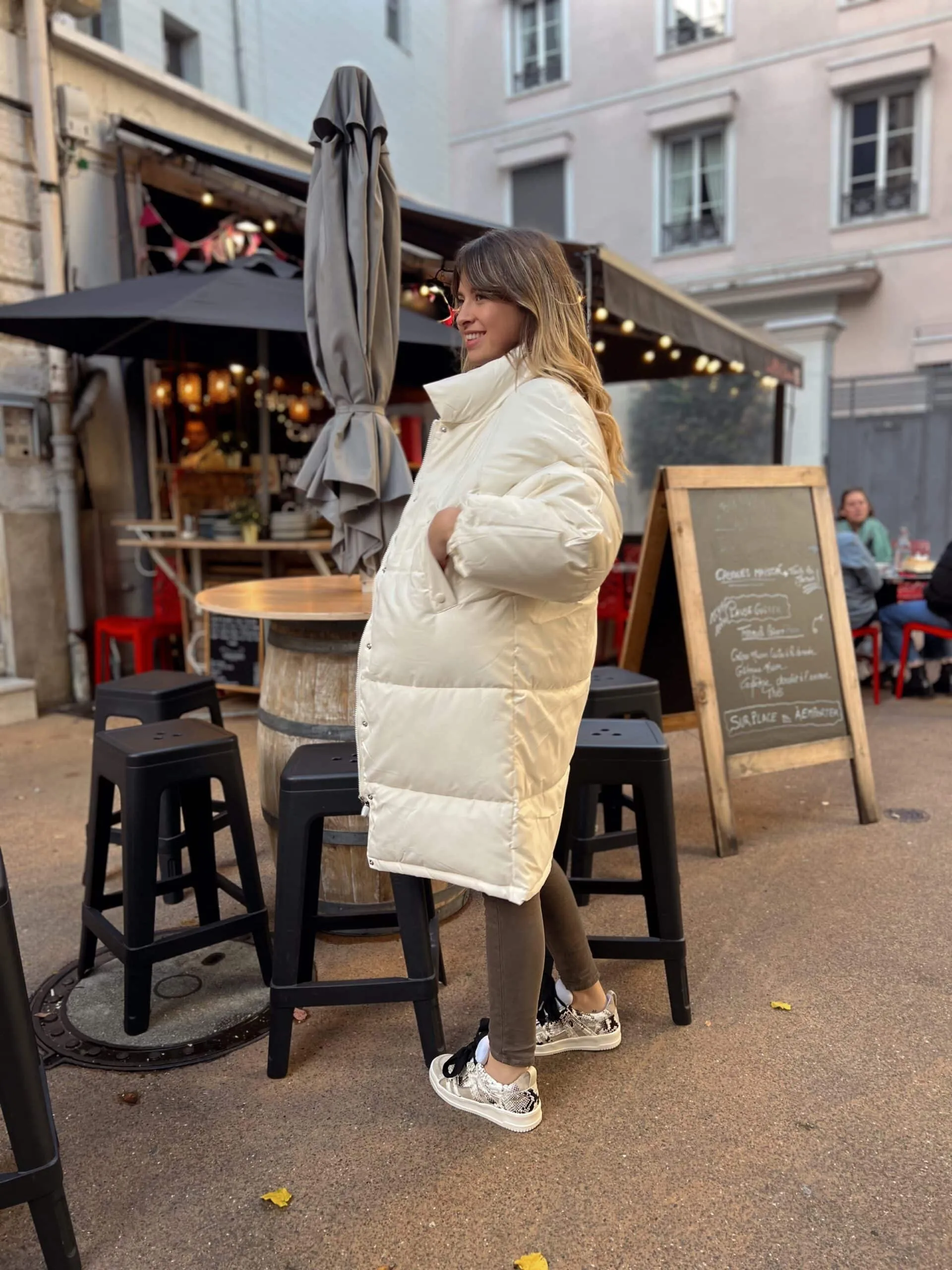 Doudoune XXL beige | Concept Store En Ligne | Jade & Lisa