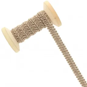 Galon Épi de blé 9 mm - beige - Bobine de 25 m