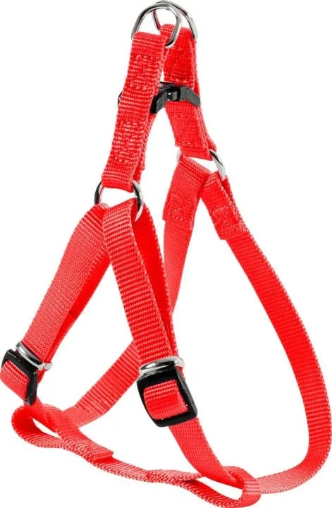 Harnais nylon réglable baudrier - 15mm - Rouge