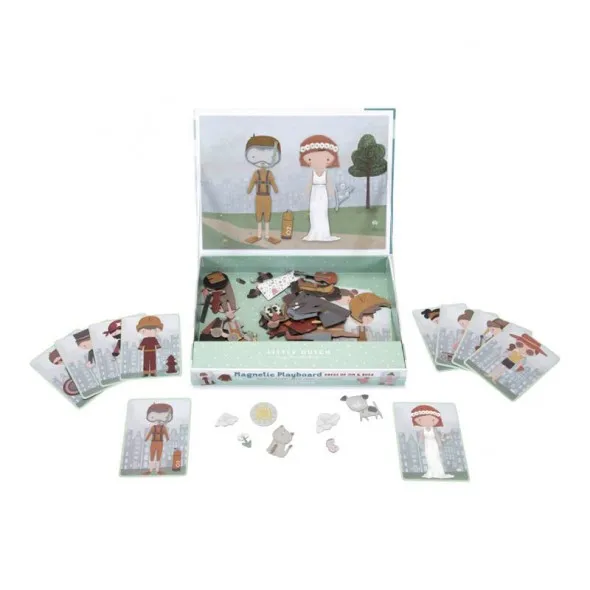 Jeu magnétique Jim & Rosa - LITTLE DUTCH - Perlin Paon Paon