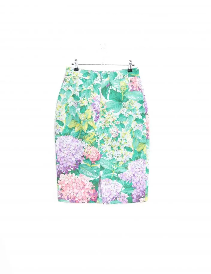 Jupe Motif Fleur Vintage