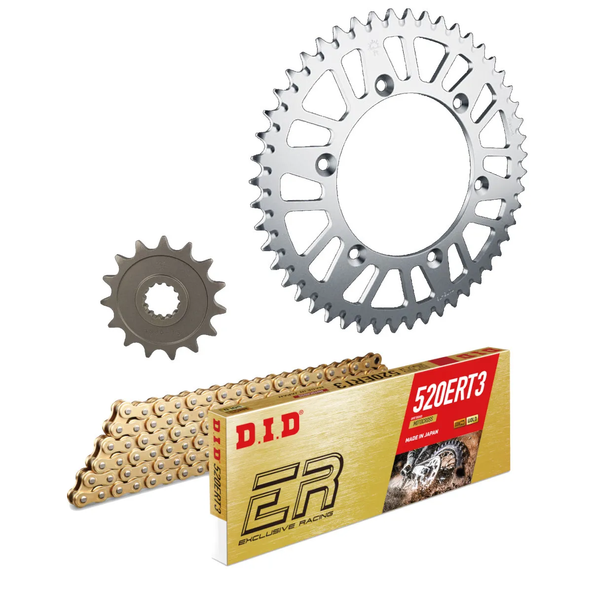 Kit chaine 520 acier DID - 450 EC-F 2013-2014