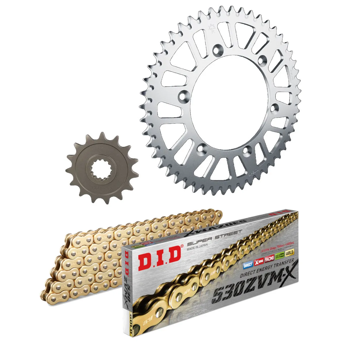 Kit chaine 530 acier DID - 1000 TL S 1997-2001