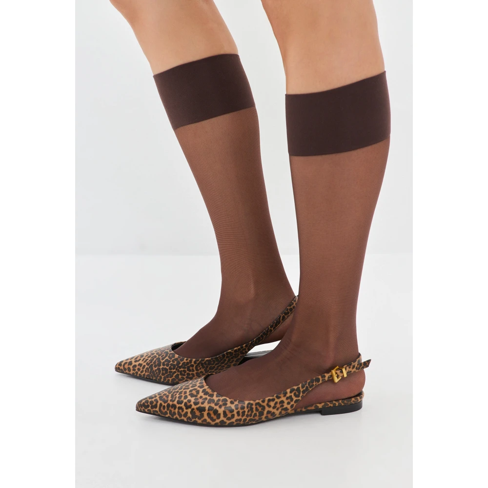 Leopard Slingback Ballet Pumps