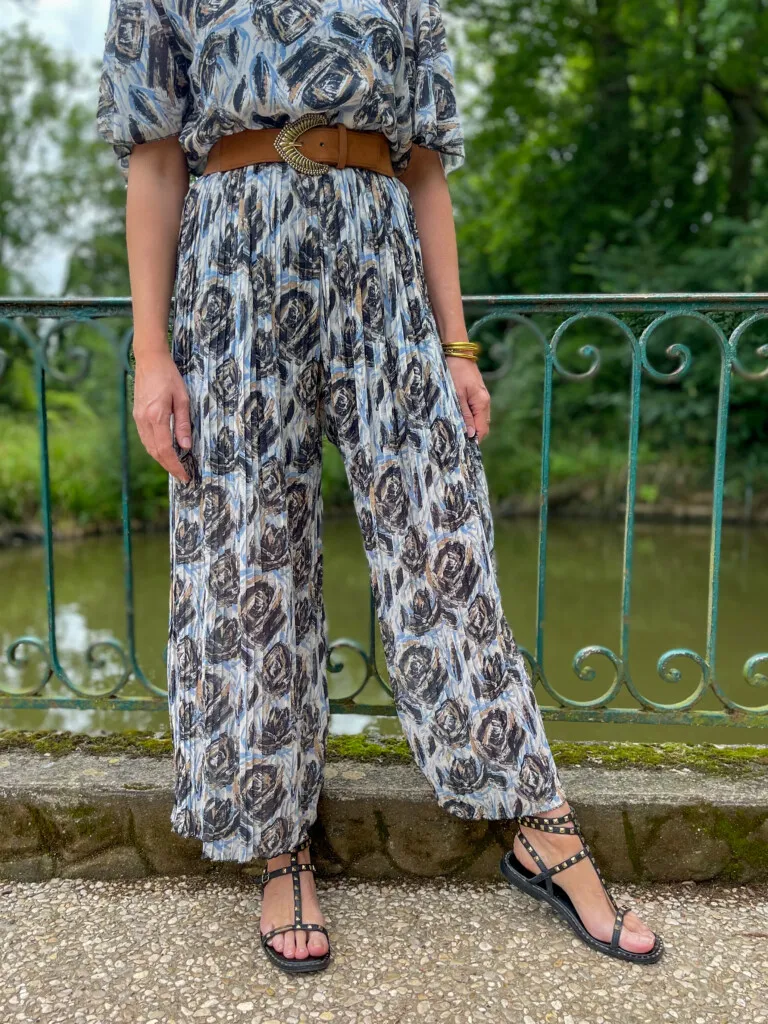 Lisa combipantalon plissée à motifs