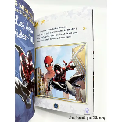 Livre 5 minutes pour s'endormir 12 histoires avec Spider Man Marvel Hachette Jeunesse