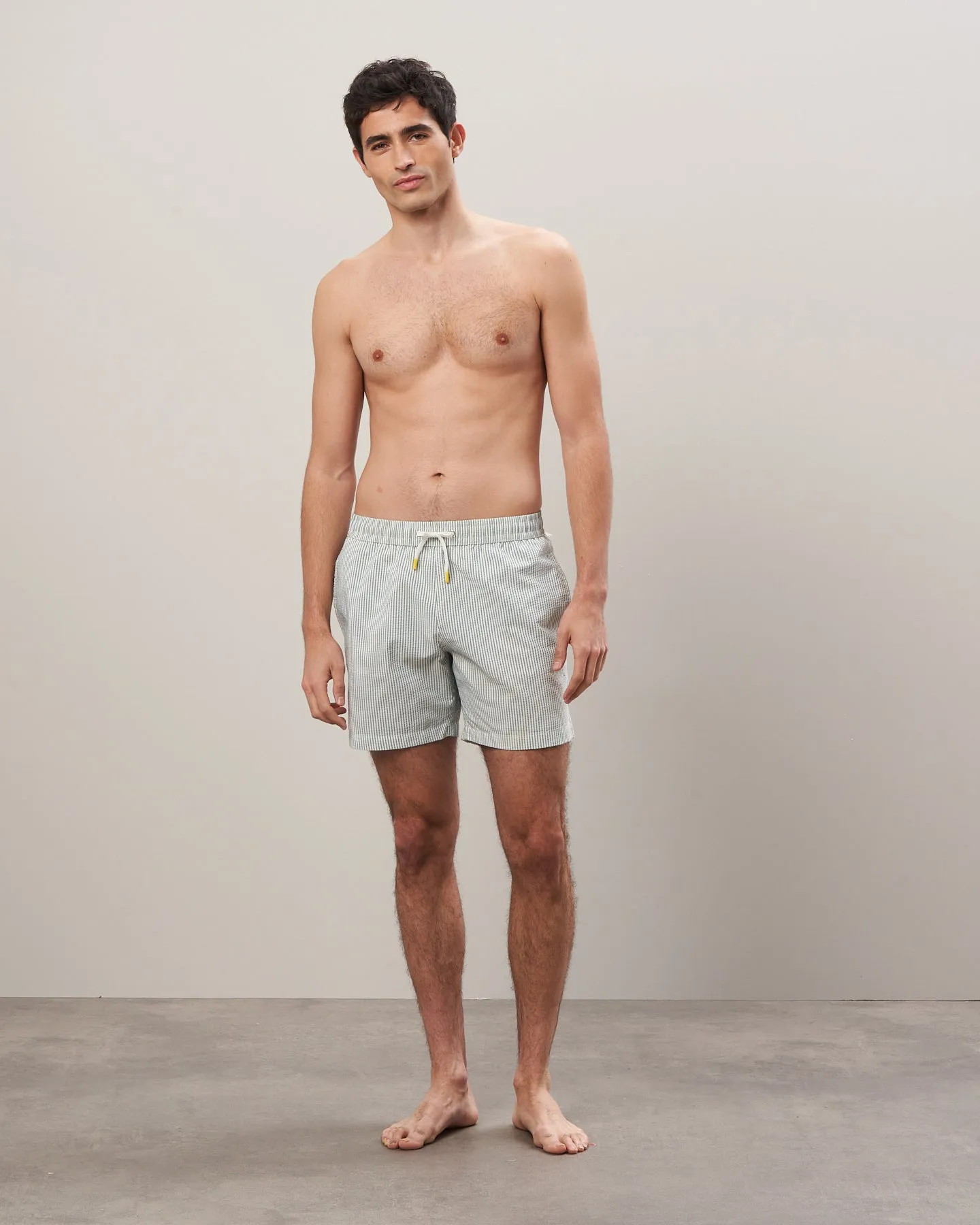 Maillot Homme en seersucker Vert militaire Swim