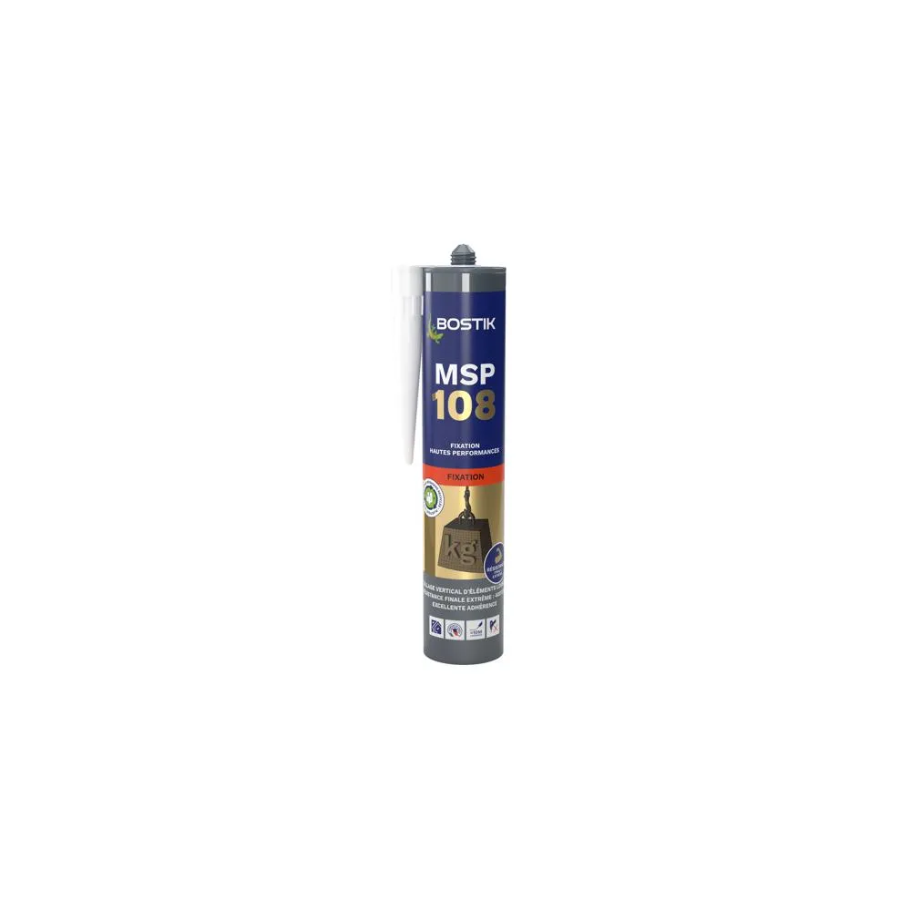 Mastic de fixation MSP 108 MS Polymère blanc cartouche(s) 290ml 
