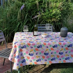 Nappe enduite Fruits vitaminés - Ronde diam 160cm Fleur de Soleil 