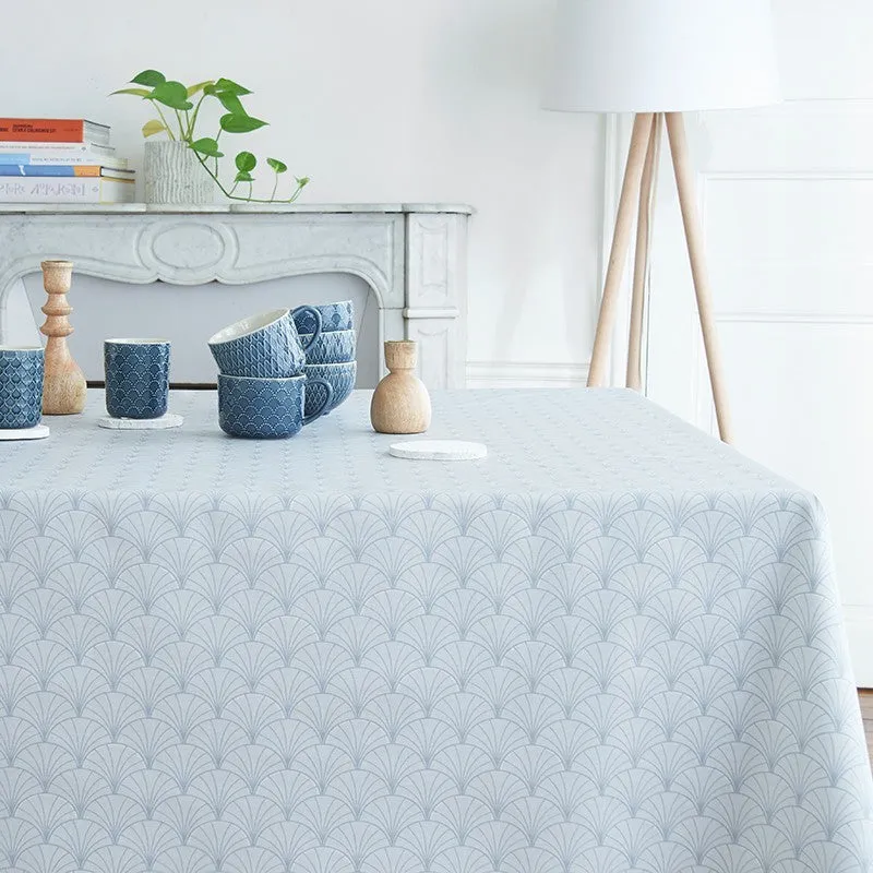 Nappe enduite Papyrus gris - Carrée 160x160cm Fleur de Soleil 