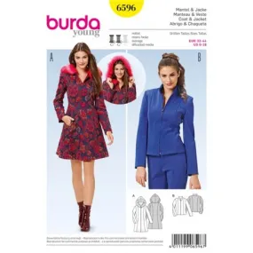 Patron Femme Manteau & Veste Burda n°6596
