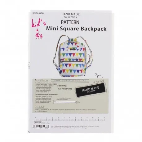 Patron Sac HandMade collection "Mini Square backpack"