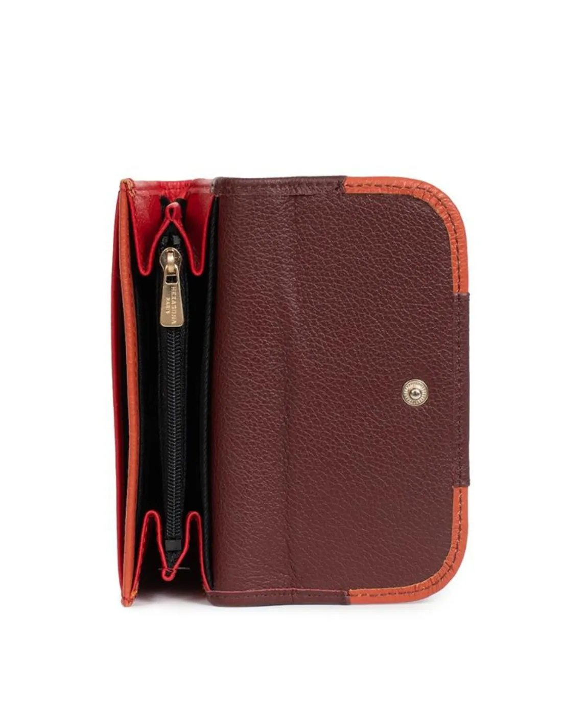 Porte monnaie Hexagona Ref 59472 Rouge 13*9*3.5 cm