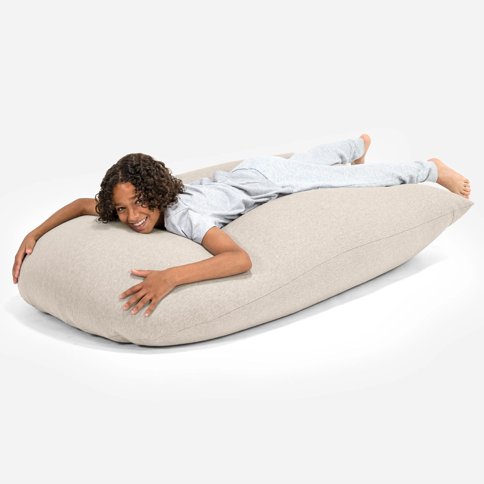 Pouf Grande XL - Coton lastique Vison