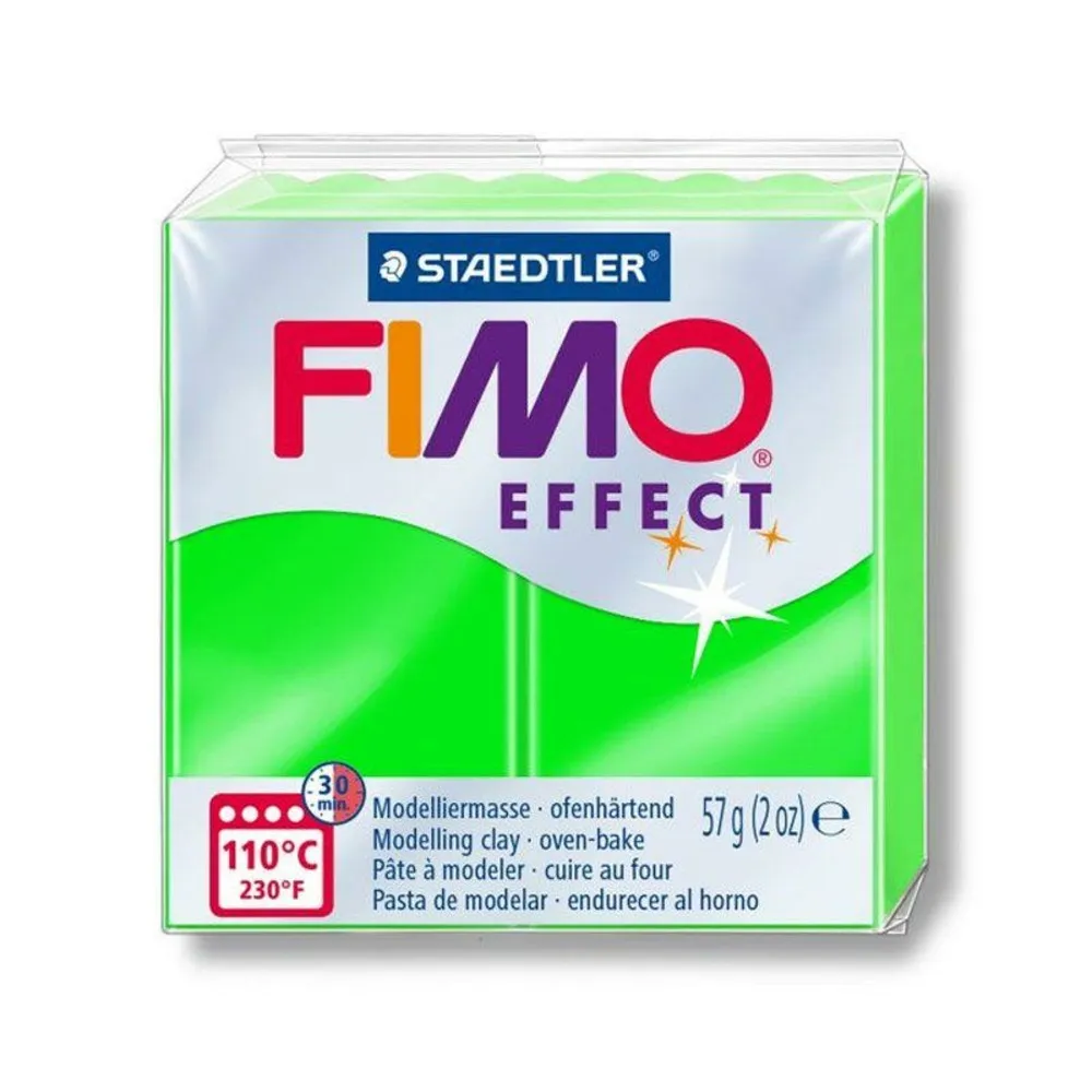 Pâte polymère 57 g - effet néon - vert
