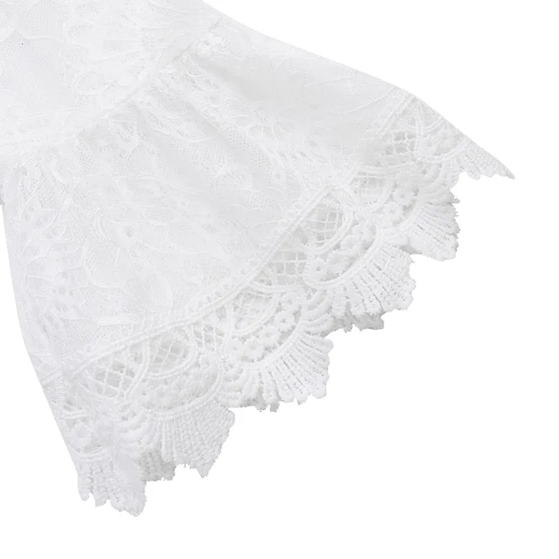 Robe Plage Dentelle Blanche