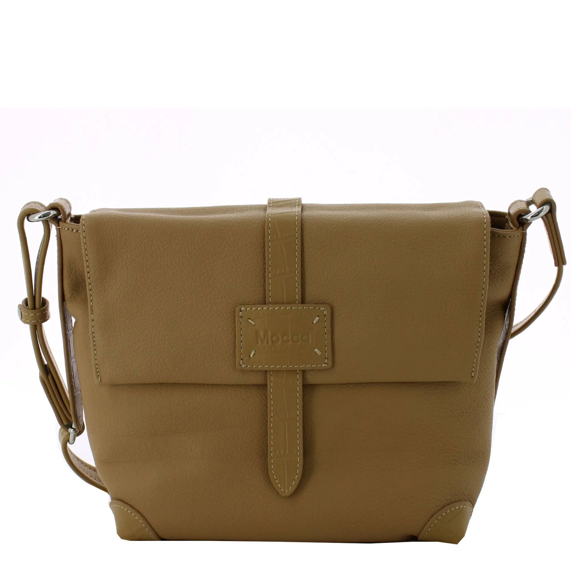 Sac porté travers à rabat Mocca Lisa en cuir M148-05
