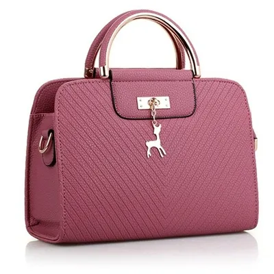 Sac à main femme double porté BAMBI Rose