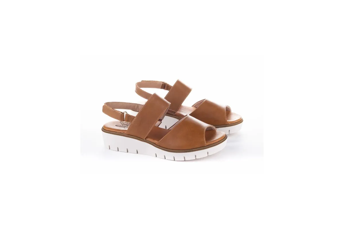 Sandales compensées confortables - Cuivre