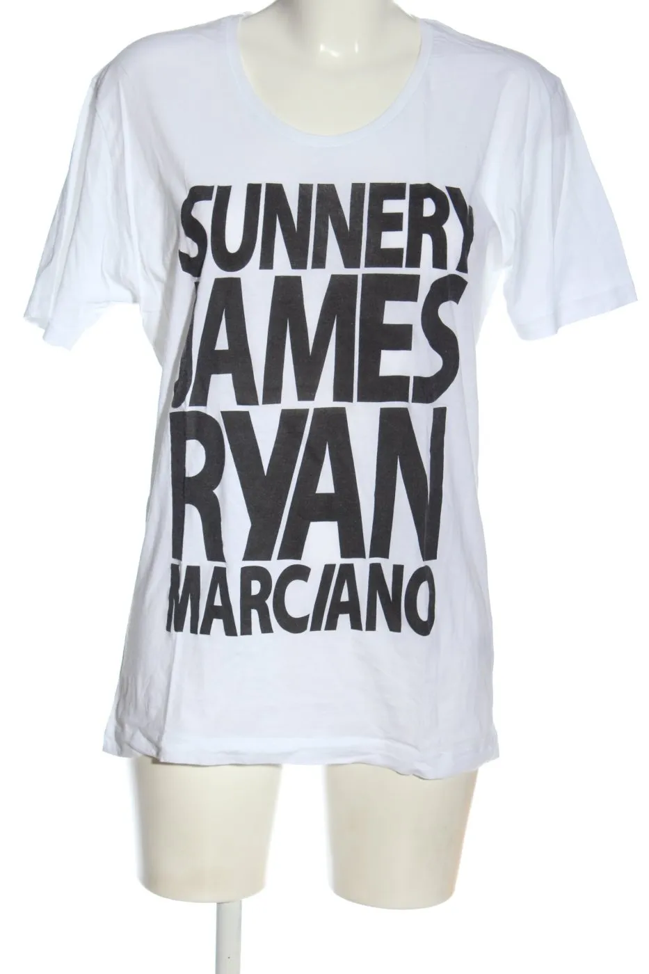 Sexy by nature T-shirt imprimé blanc-noir lettrage imprimé style décontracté