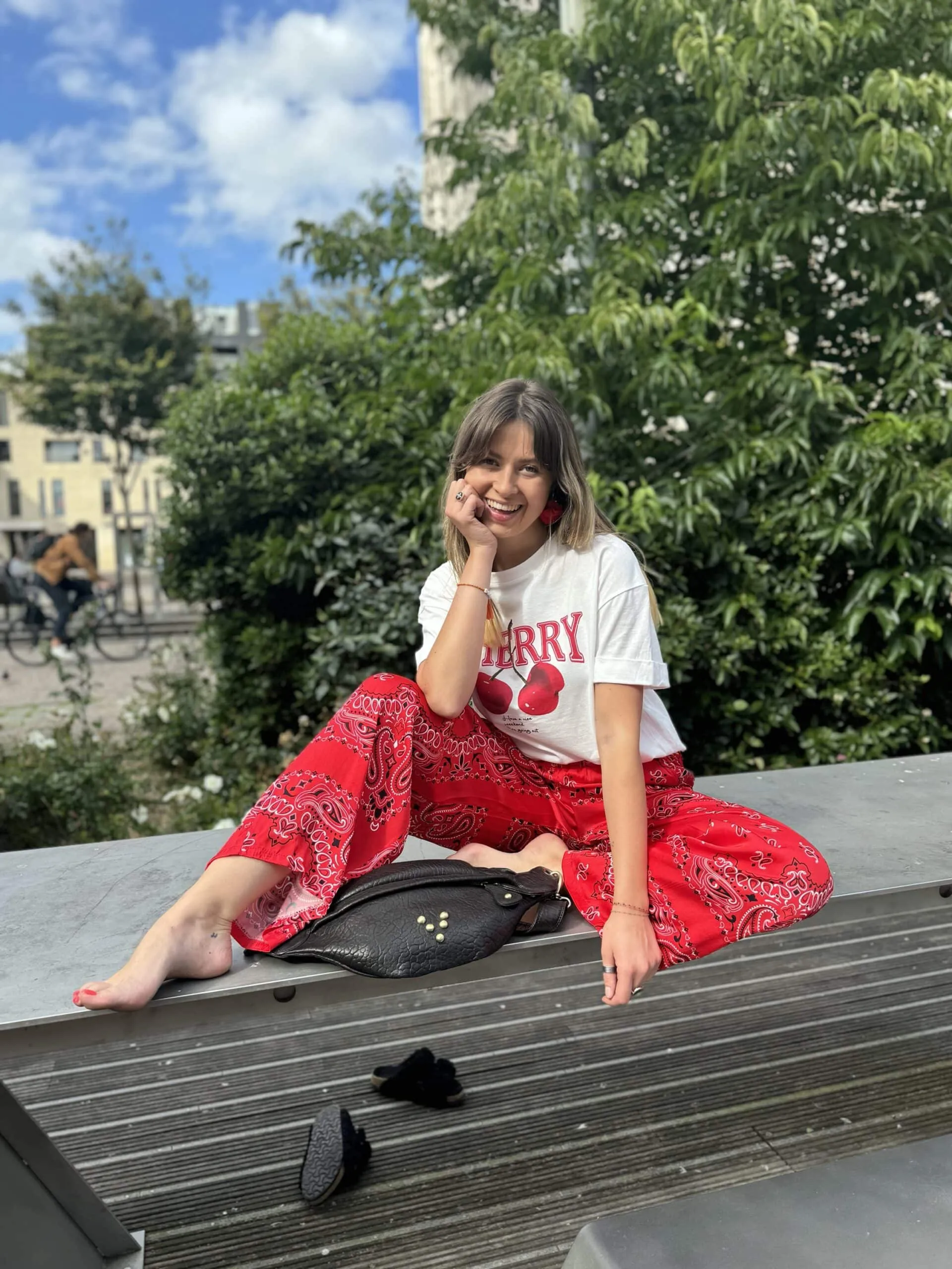 T-shirt cerise | Concept Store En Ligne | Jade & Lisa