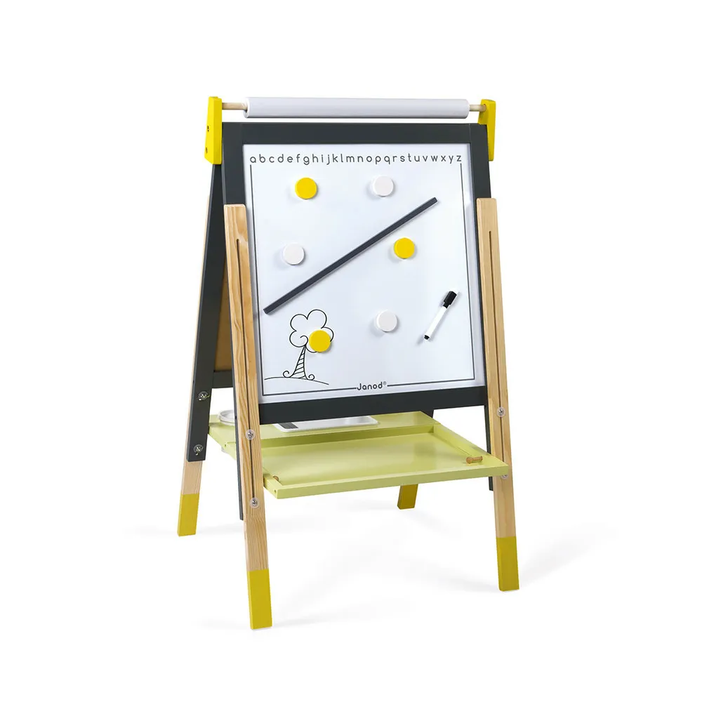 Tableau réglable gris et jaune