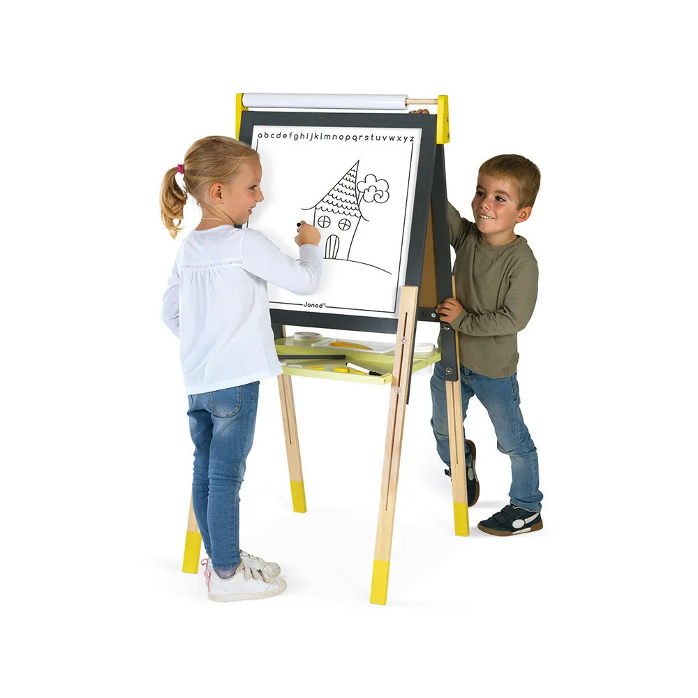 Tableau réglable gris et jaune
