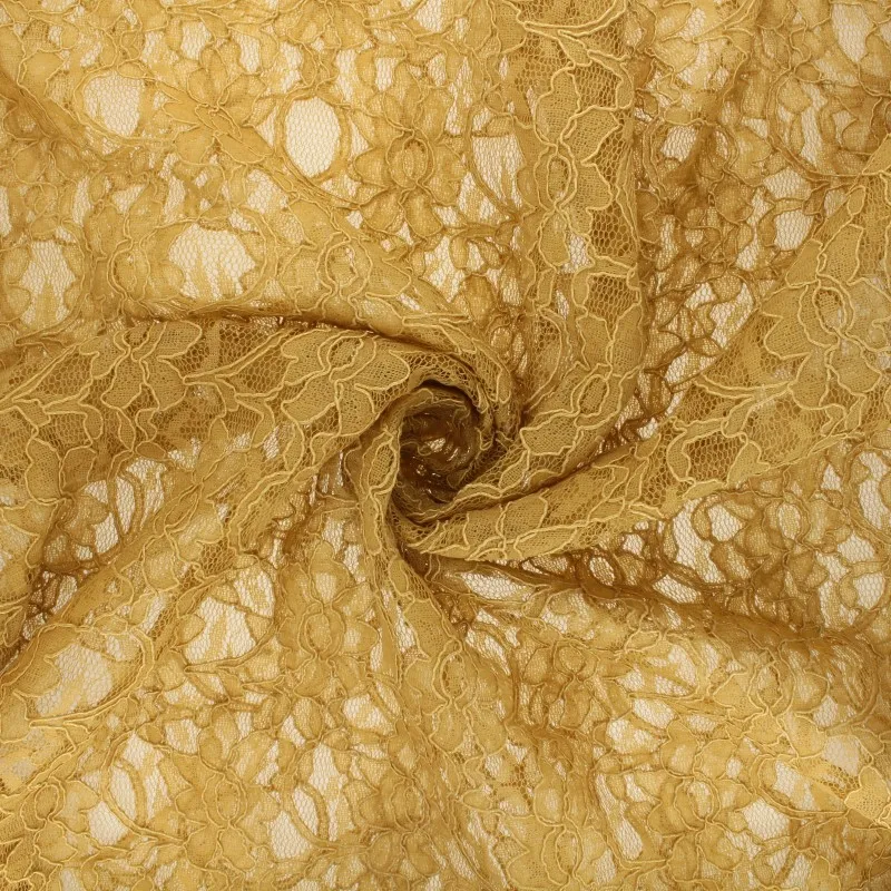 Tissu Dentelle - ocre