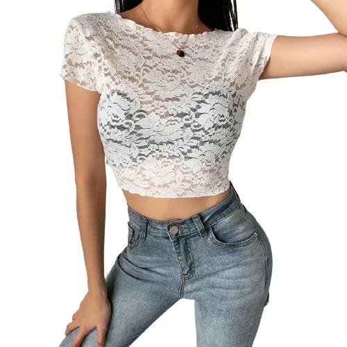 Top Blanc Dentelle